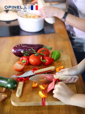 OPINEL法国进口儿童小厨师套装烹饪削皮器刀工具学习套装厨房刀具
