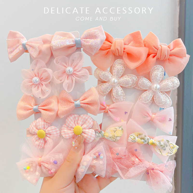 宝宝布艺全包边发夹小女孩