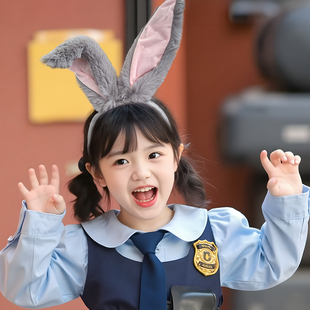 朱迪兔耳朵发箍头箍儿童成人迪士尼疯狂动物城游玩拍照发饰小女孩