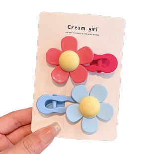 儿童发卡发夹花朵发饰碎宝宝刘海夹侧边夹可爱女童夏季高颜值发卡