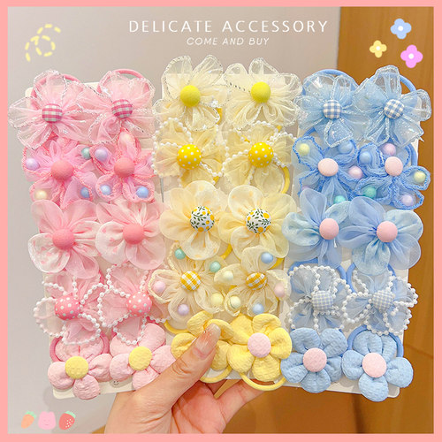 儿童花朵发圈甜美发饰女童