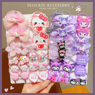 儿童2025库洛米发饰可爱发夹女童卡通发圈头绳宝宝发卡小女孩头饰