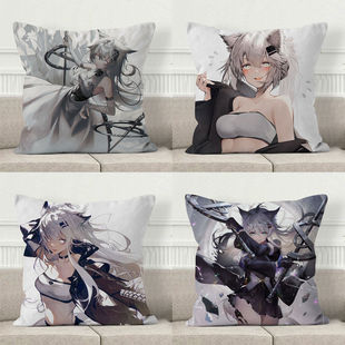 明日方舟拉普兰德同人周边动漫抱枕毛绒靠垫方形玩偶二次元靠枕
