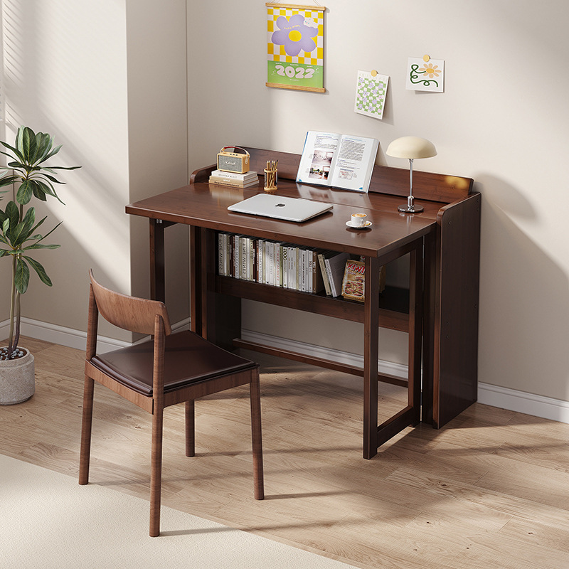 折叠书桌客厅阅读写字桌小型家用办公桌电脑学习桌家用简易书桌