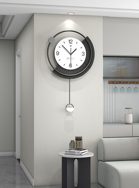 网红创意时钟挂墙家用玄关装饰挂钟客厅时尚现代简约艺术钟a0656