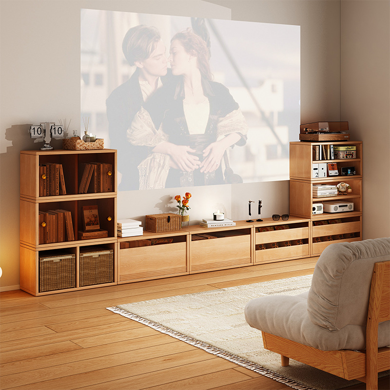 电视柜客厅家用自由组合格子柜模块化多功能收纳储物一体柜落地柜