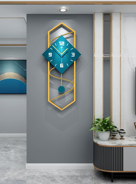 钟表挂钟客厅家用餐厅背景装饰时钟挂墙高级感现代简约静音a0676