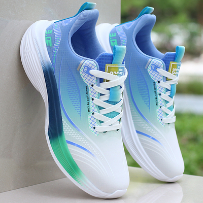 乔舟正品男鞋轻便软底跑步鞋男夏季新款网面透气运动鞋百搭老爹鞋