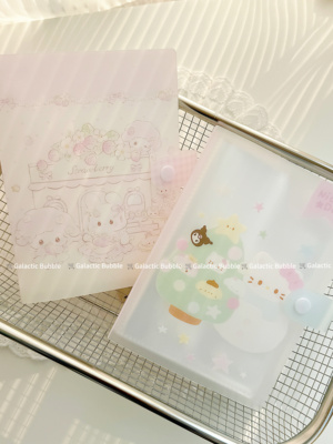 可爱透明磨砂a6按扣收纳册照片贴纸收纳80卡位小红书同款推荐