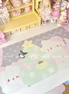 可爱许愿树桌垫pu皮防水防油鼠标垫装饰拍照背景小红书同款推荐