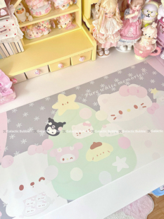 可爱许愿树桌垫pu皮防水防油鼠标垫装饰拍照背景小红书同款推荐