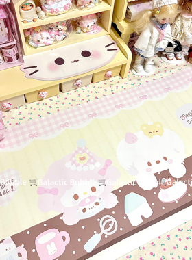 原创设计薄巧甜品餐厅皮革桌垫鼠标垫少女心家居博主同款