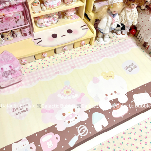 原创设计薄巧甜品餐厅皮革桌垫鼠标垫少女心家居博主同款