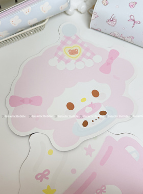 原创设计奶昔杯皮革桌垫防水装饰拍照背景餐垫鼠标垫小红书同款