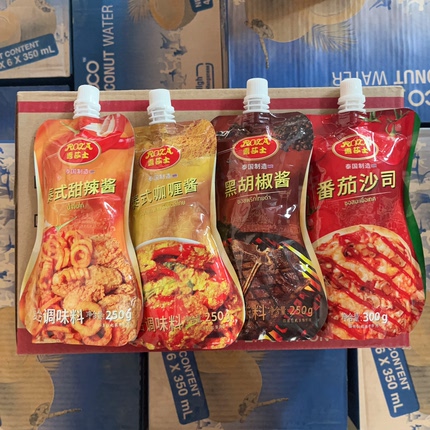 泰国进口露莎士调味酱番茄沙司泰式咖喱酱甜辣酱黑胡椒酱8月到期