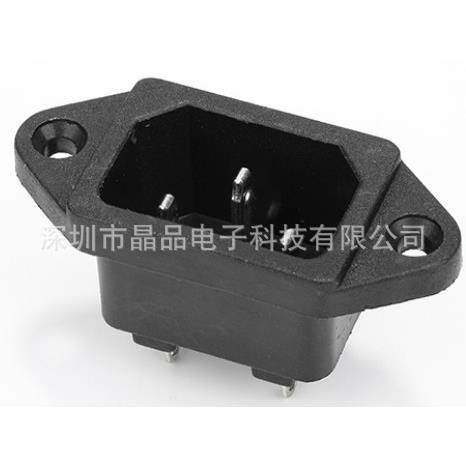 厂家供应AC电源插座 AC-01品字型 AC-04 铁小脚公座上螺丝带耳朵