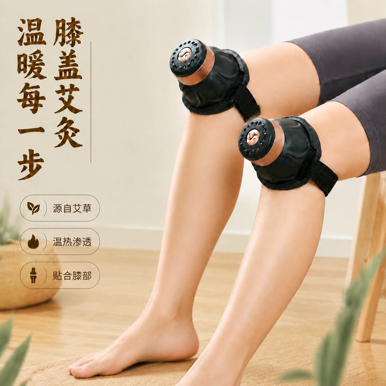 膝盖艾灸盒随身灸家用器具大全木制通用全身腹部神器中医院专用罐图片