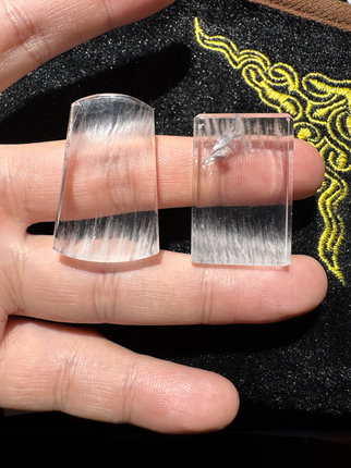 天然白兔毛水晶吊坠，净体白兔毛，比较少见这么飘逸这么白的
