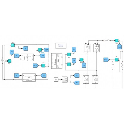 MATLAB/Simulink，Push-Pull（推挽电路）电路彷真模型