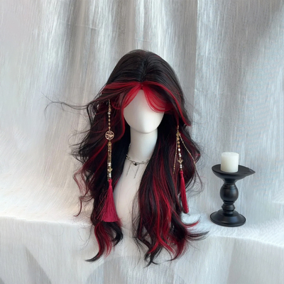 黑红挑染刘海染高层次水母鲻鱼头