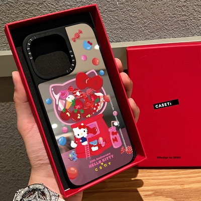 CAST联名50周年限量版kitty凯蒂猫适用iphone16手机壳17promax苹果15pro磁吸MagSafe镜面14卡通13可爱12