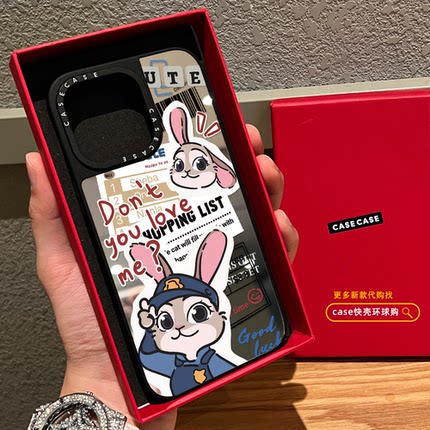 疯狂动物城朱迪兔适用iphone17promax手机壳16pro苹果15磁吸MagSafe镜面14plus趣味13卡通12情侣Air保护套