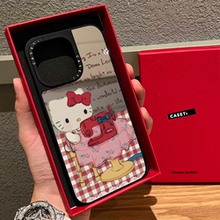 CASE联名缝纫机kitty凯蒂猫适用iphone16手机壳15promax苹果14pro镜面MagSafe磁吸13复古12少女plus新款卡通