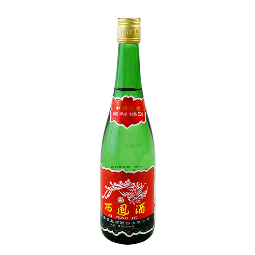 西凤酒55度高脖绿瓶凤香型西风酒高度白酒单瓶装500ml - 封面