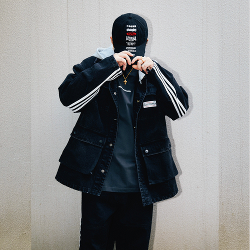 aphasiagallery牛仔连帽外套