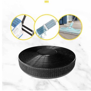 平板拖把替换配件 底板转向节魔术贴伸缩杆粘扣式拖把零部件