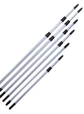 3米双节4m6m8m9m三节铝合金伸缩杆 玻璃刮伸缩杆 涂水器伸缩铝杆