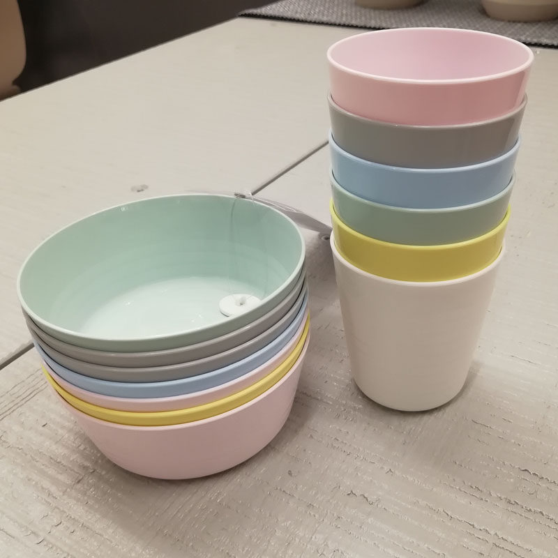 IKEA宜家卡拉斯儿童餐具新款多色6件套耐摔防刮儿童碗碟正品包邮