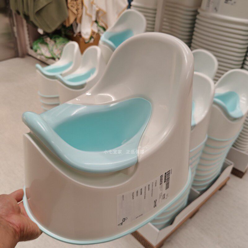 IKEA宜家正品洛奇儿童便壶带靠背男女宝宝家用小马桶婴幼儿尿盆