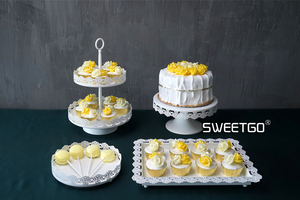 下午茶聚会点心架组合 甜品台架子套装 欧式婚庆蛋糕架点心托盘