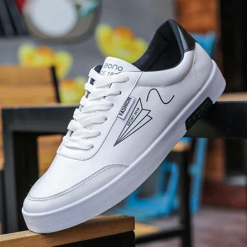Men's summer Simple leather Sneakers flat white soft shoes鞋|ruв категории Женская обувь, низкий чистка - от Buy2taobao.com для оказания профессиональной услуги покупки агента Taobao