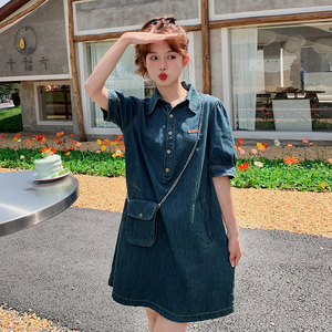 新款牛仔连衣裙送小包包221-2377P115K168图片