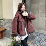 有货的2B148-932P195K288皮毛一体外套，女装短外套，2B148