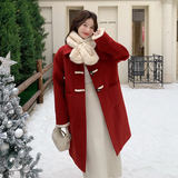 呢子外套送围巾2B148-9975P255K345，女装毛呢外套，2B148