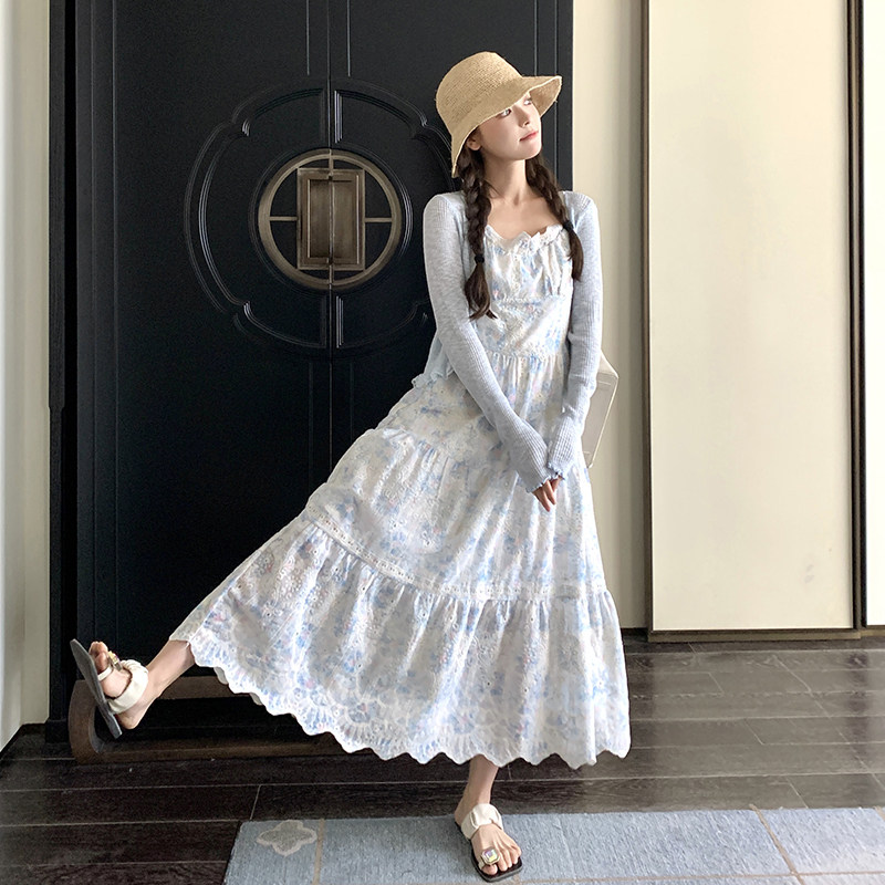 沙滩裙连衣裙两件套波西米亚风221-897P145K208,女装连衣裙,2B148