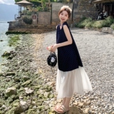 新款波点拼接连衣裙221-976P135K188，女装连衣裙，2B148