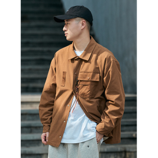 navy craft 日系水洗做旧复古工装教练夹克国潮翻领户外山系外套