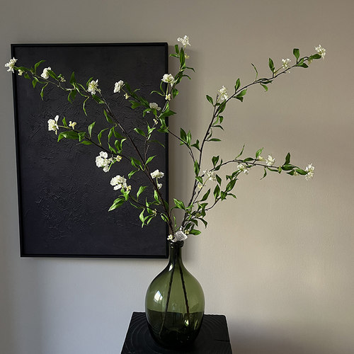 仿真花假花 小手球 绣线菊 单枝雪柳 侘寂风家居装饰 摄影道具