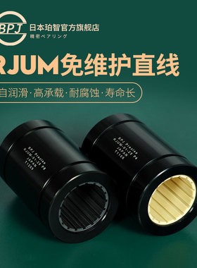 日本进口轴承RJUM免维护直线轴承同LM10 12 16铝塑20 25 30 35 40