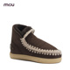 mou冬季 美拉德穿搭爱斯基摩迷你羊皮毛一体休闲雪地靴短靴