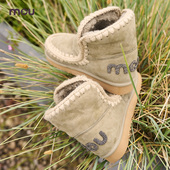 mou秋冬女士爱斯基摩18羊皮毛一体雪地靴 短靴冬靴