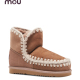 保暖 mou秋冬ESKIMO18女士 羊皮毛一体 圆头雪地靴冬靴短靴