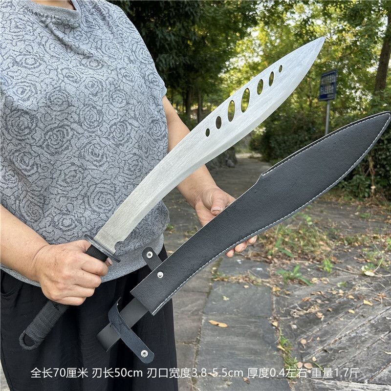 手工练习唐横刀摆件防身高锰钢军刀收藏开山刃砍刃生存大刀未开刃