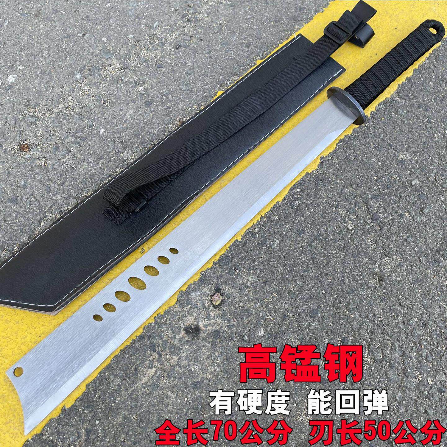 影视开路家居短刀直刀唐刀古风长款摆件装饰武术龙泉刀户外未开刃