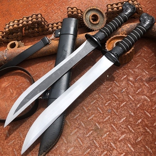 短刀唐剑镇宅红军刀武器唐刀冷兵器高性能荒野收藏练习户外未开刃