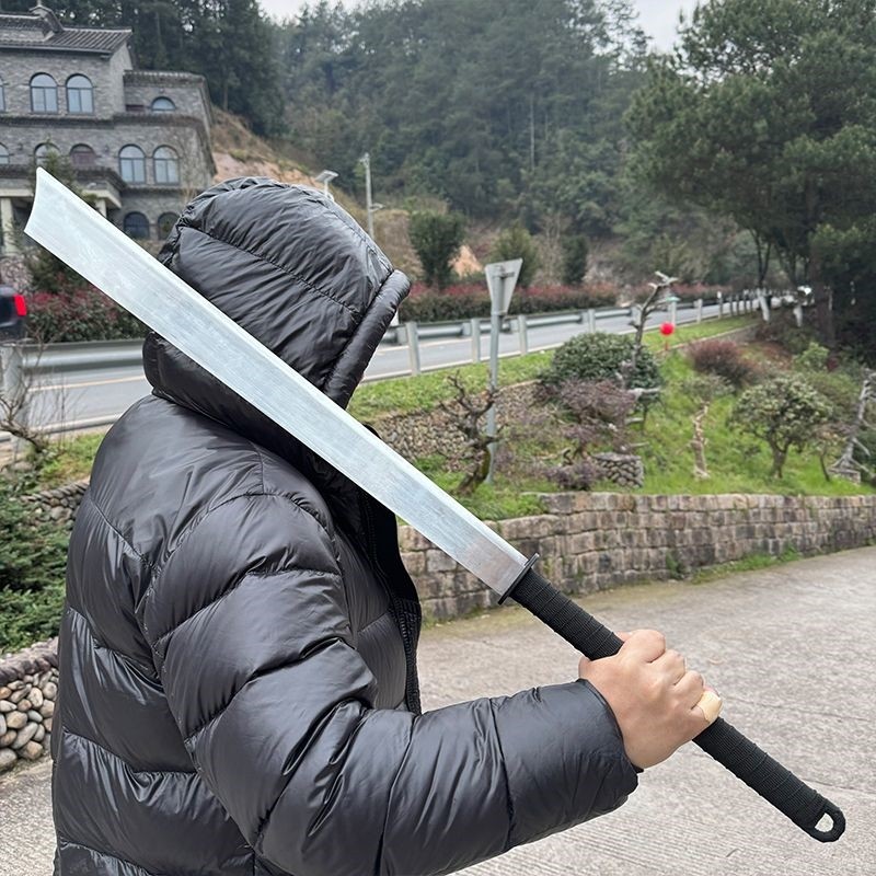 战术砍柴刀斩马刃刀具长款钢刀车载刀剑生存高锰钢唐刀武术未开刃